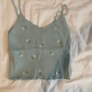 La Hearts Light Blue Floral Camisole